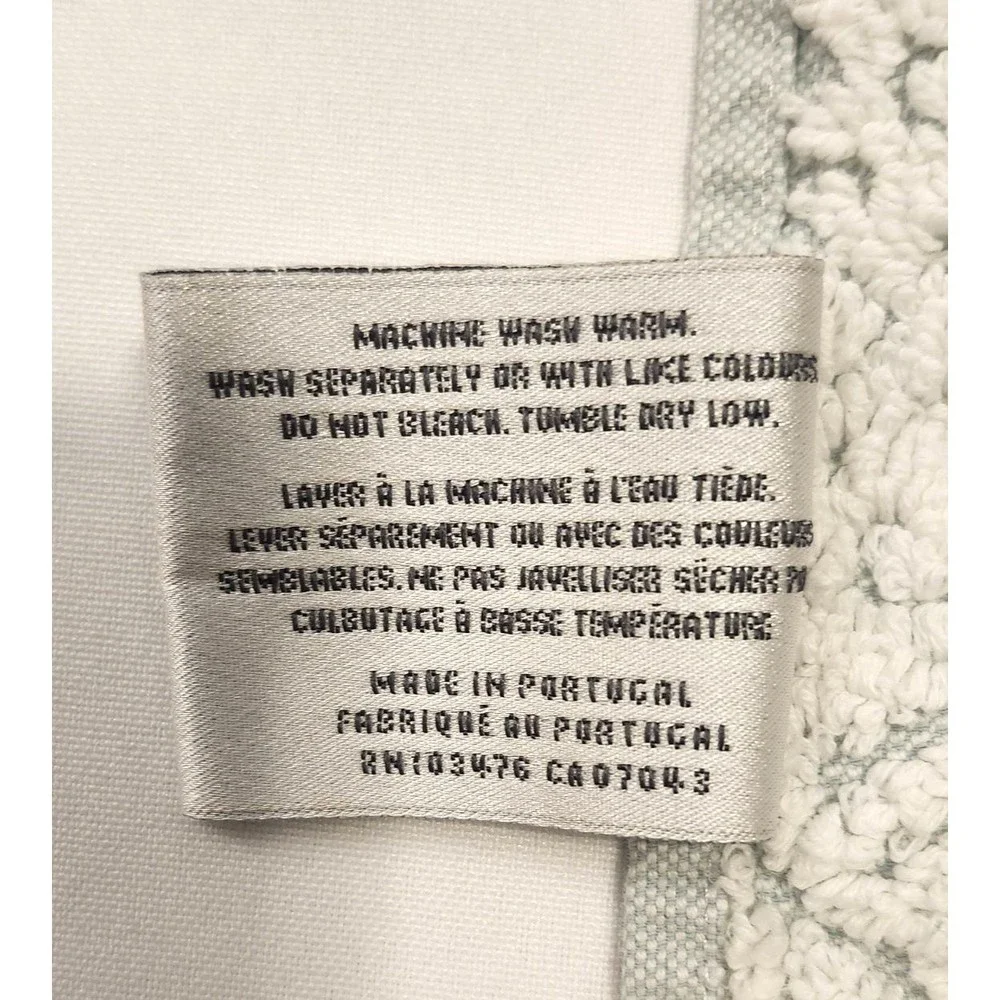 Bianca Sculpted Hand Towel Fringed (1) Made In Portugal 100% Cotton‎